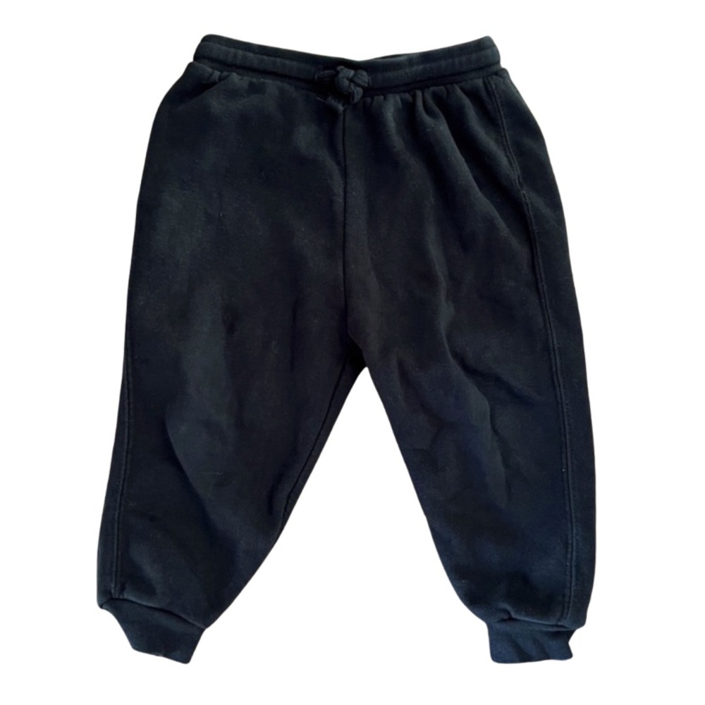 Zara boys cotton joggers in black size 3/4 in excellent condition